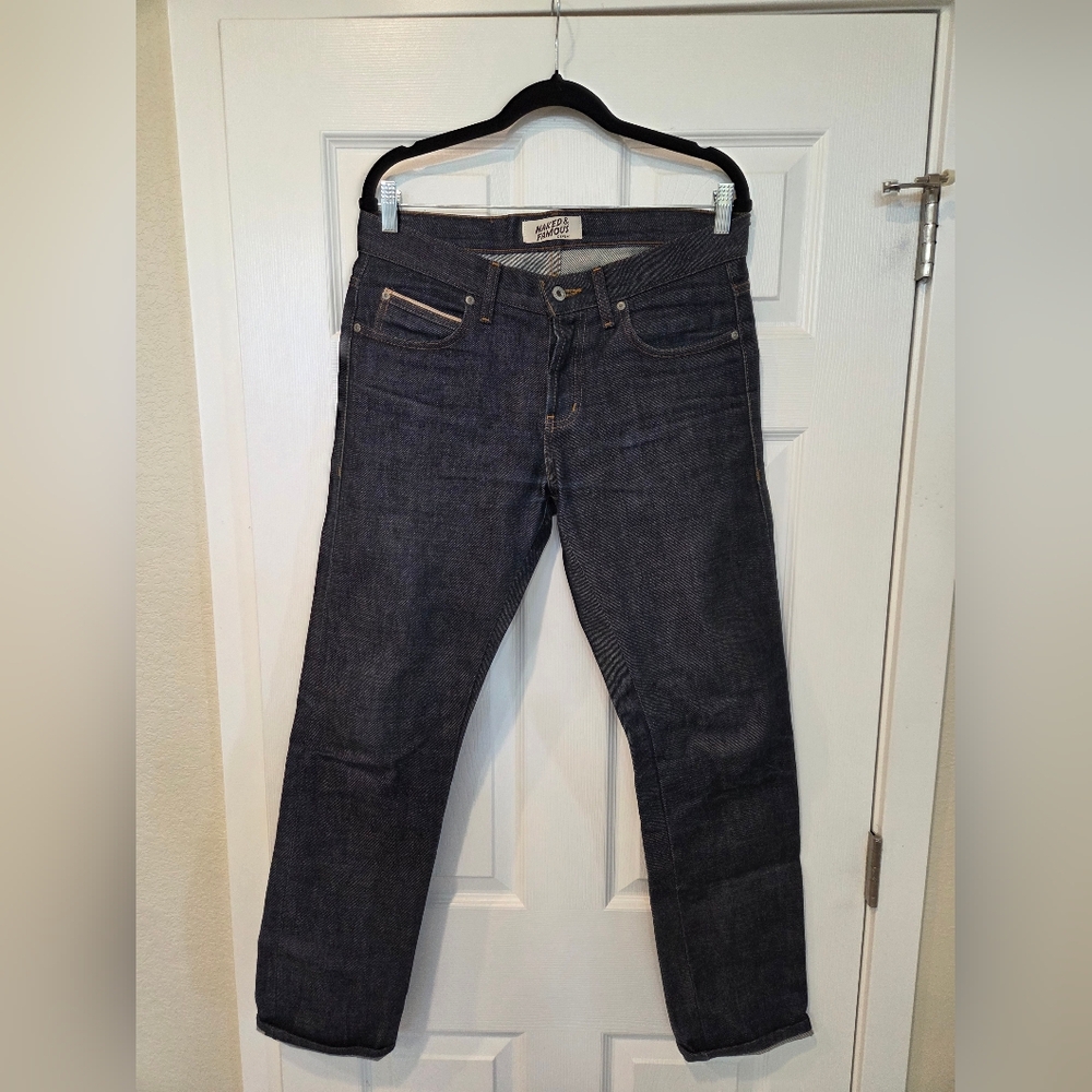 Men's Naked & Famous Dark Blue Jeans